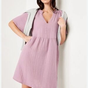 Old Navy Mauve V-Neck Dress